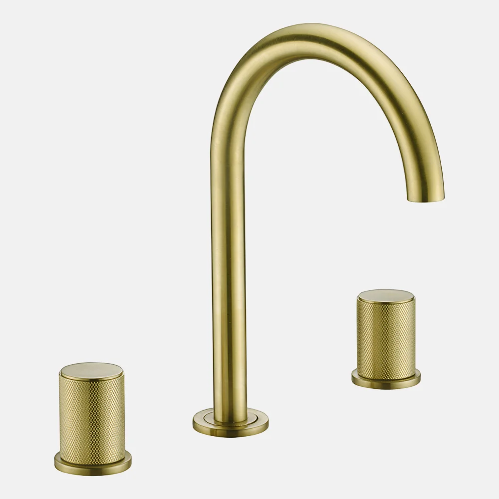 basin faucet gold and black waterfall faucet brass