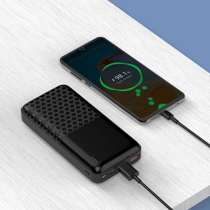 High Cost Performance High Capacity Power Banks 20000mah Outdoor Portable Power Source PD 20W Fast Charging Power Bank Mobile