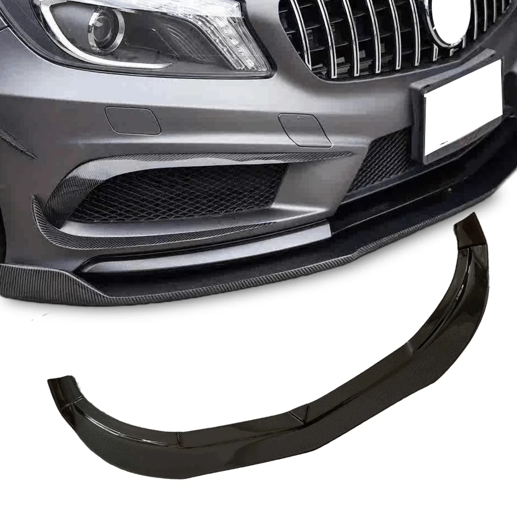 W176 Carbon Fiber Front Bumper Lip Splitter For Mercedes Benz A45 AMG W176 W177