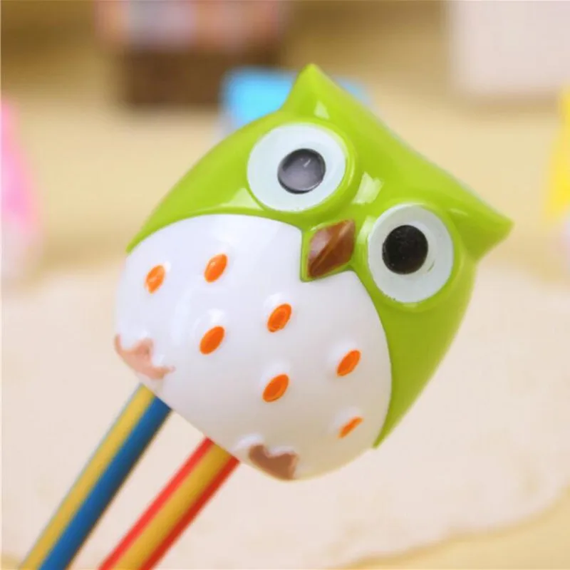 Точилка для карандашей в виде милой совы для детей, милые Креативные канцелярские товары, подарок, Детские офисные и школьные принадлежности