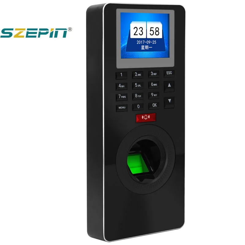 Linux Employee Clock Recorder Biometric Fingerprint Time Attendance and Access Control Device Fingerprint Time Recording Machine