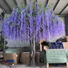 Árbol de glicinia púrpura.
