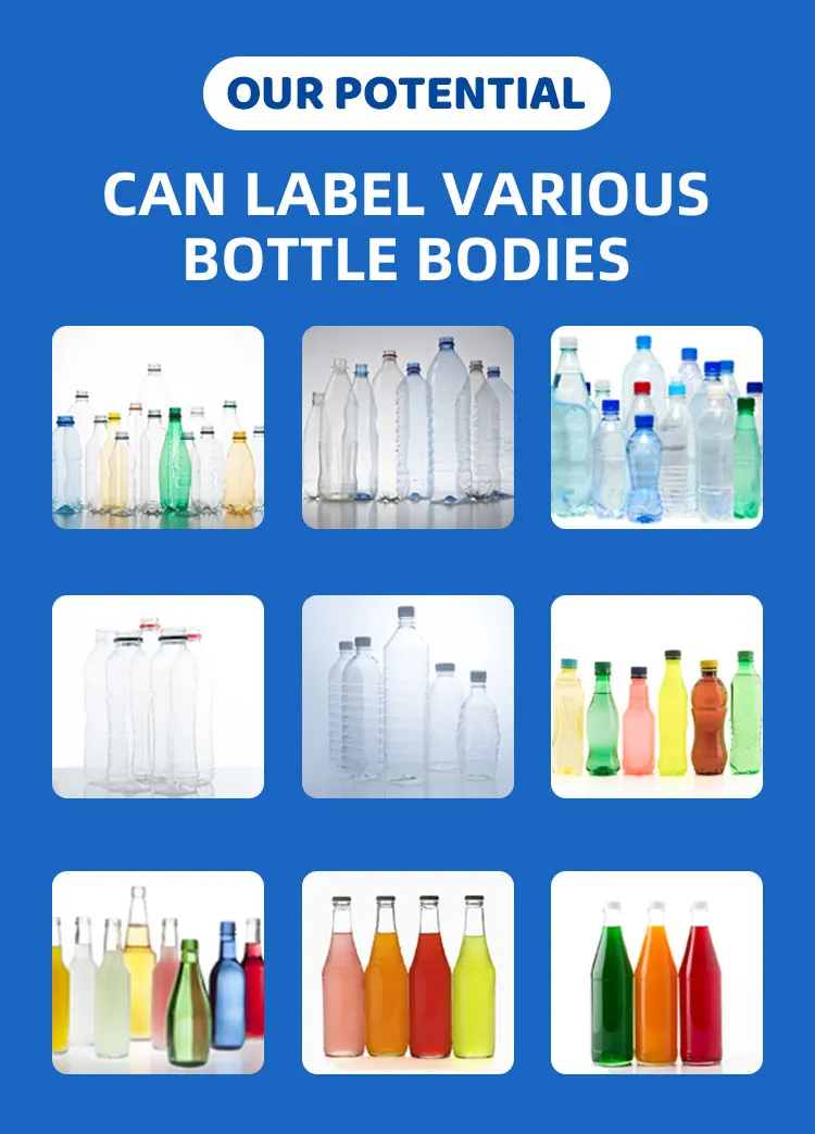 Professional Manufacturer Full-Automatic Round Bottle Vertical Label Machine Glass Bottle Labeling Machine details