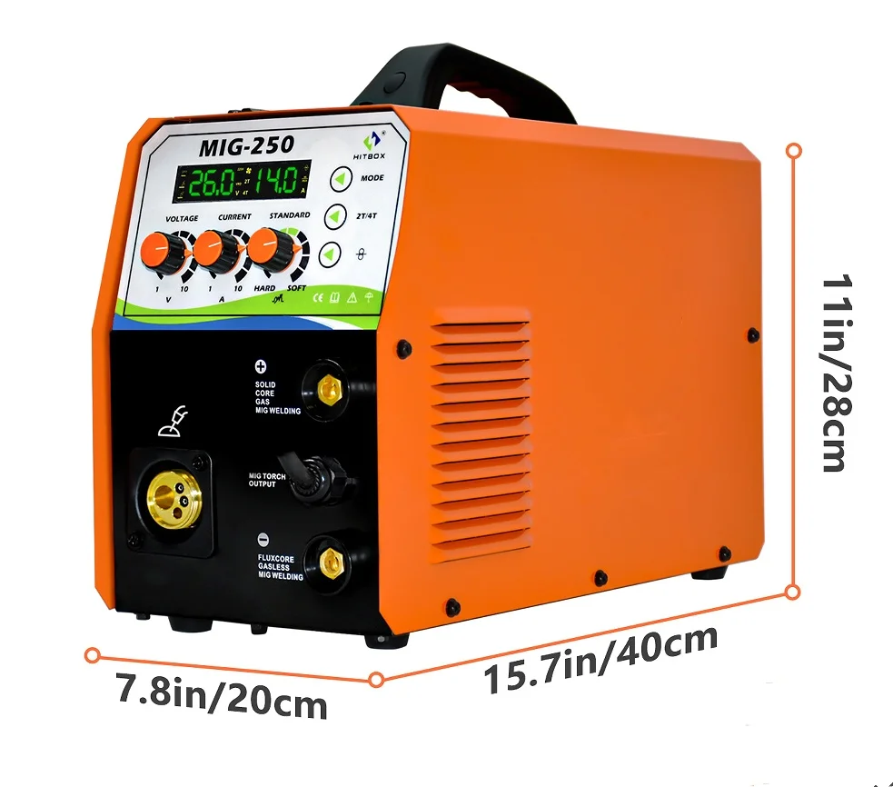 3 In 1 Gasless Mig/mma/lift Tig Welding Machine Mig250 Multifunction
