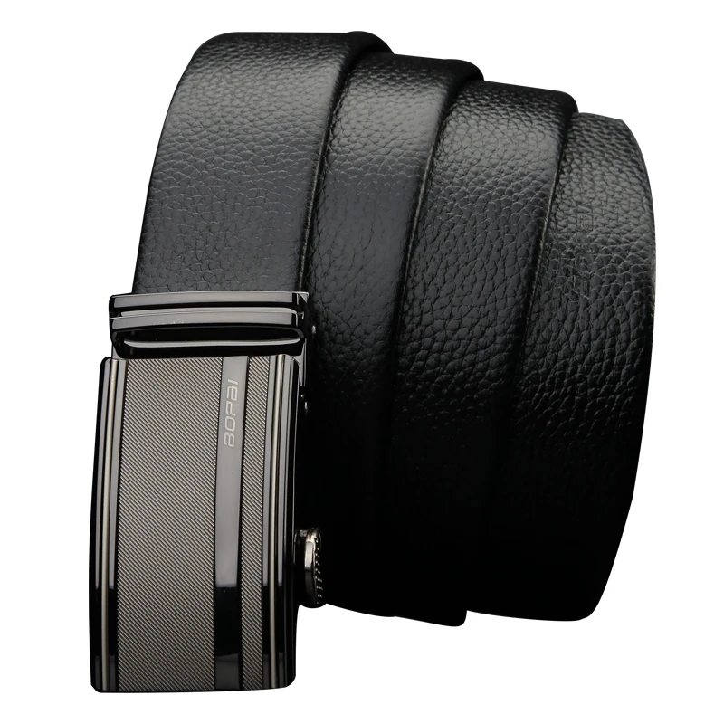 Black Genuine Leather Celebrity Designer Mens Belts