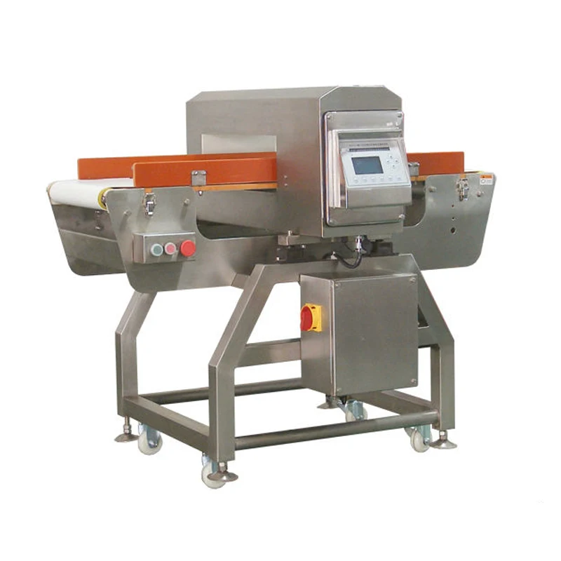 Высокочувствительная стабильная промышленная машина для обнаружения пищевых продуктов, конвейерные ленты, лоток для закусок, металлодетектор для мяса