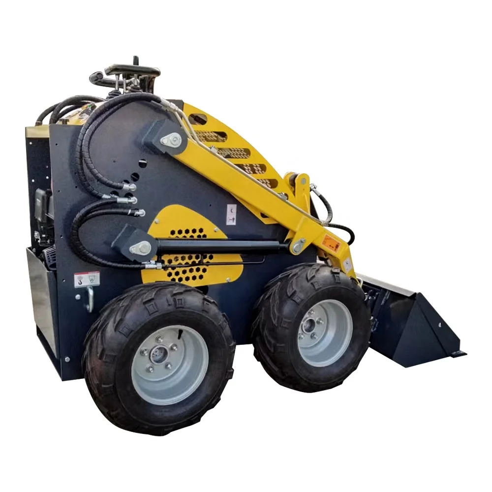 Skidder Machine Forestry Mini Skid Steer Loader  300kg Mini Loader with Bucket  Hydraulic Skid Steer Loaders