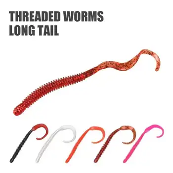 15cm Curly Tail Earthworm Stick Worm Soft Lures, Freshwater Artificial Bait for Bass and Mandarin Fish – Soft Lure – view 4