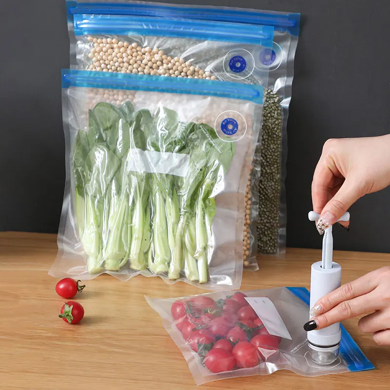Vacuum Zipper Bags Reusable Food Storage Bags for Vacuum Sealer