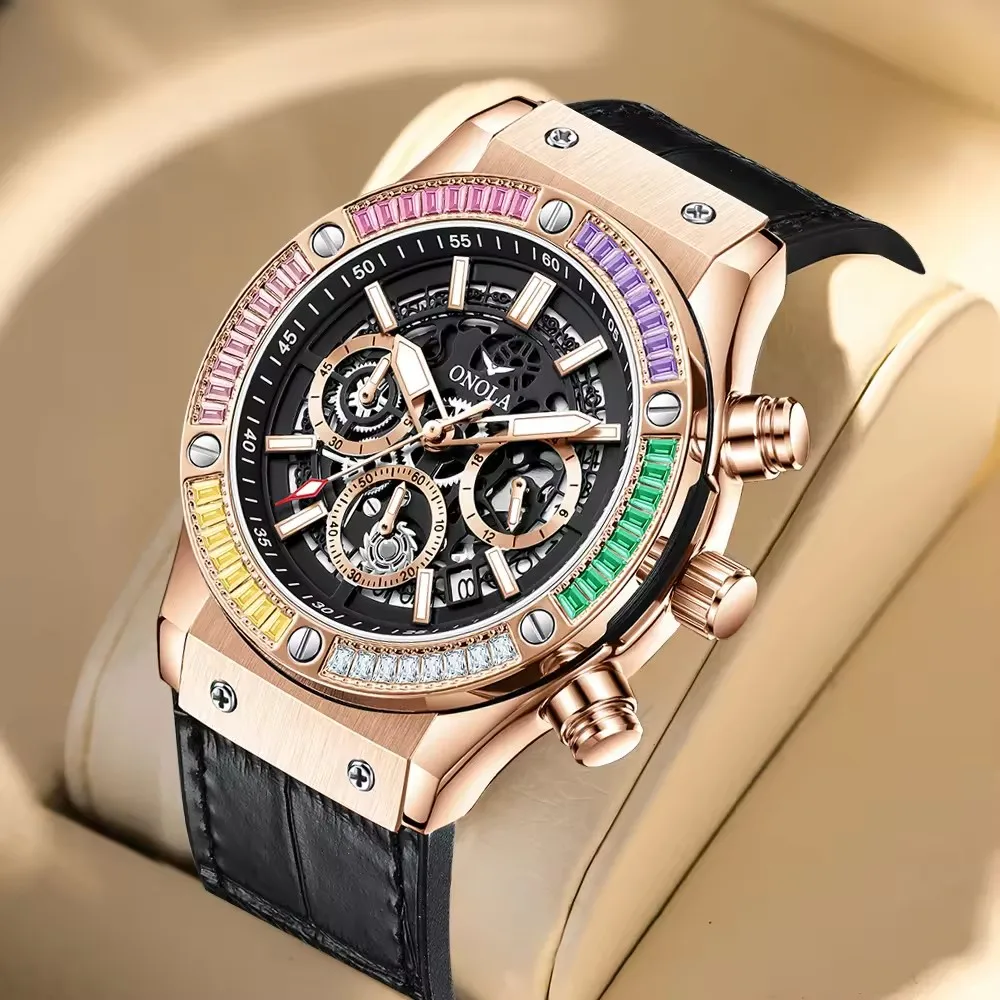 Chronograph Watches King Onola Watches Onola Royal Oak Skeleton