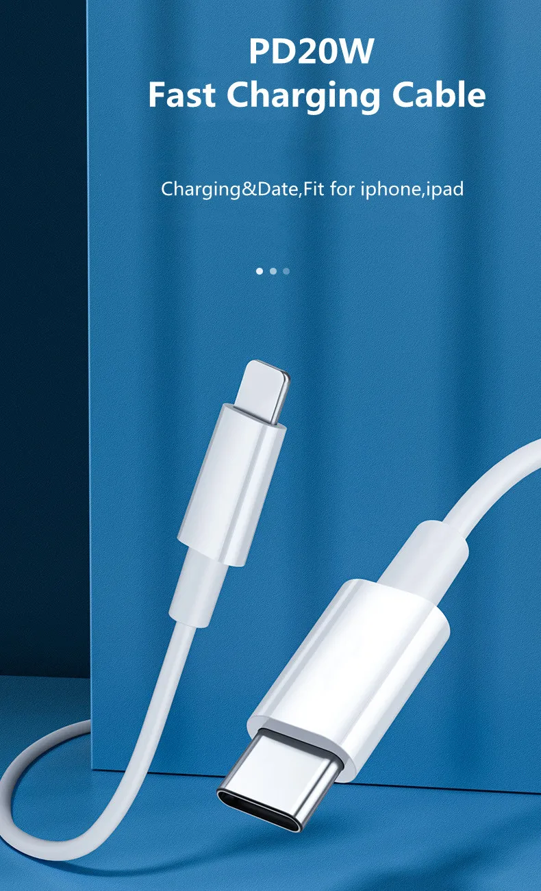 Pd Faster Charging Data Usbc Power Cable 1m 2m 20w Typec Charger