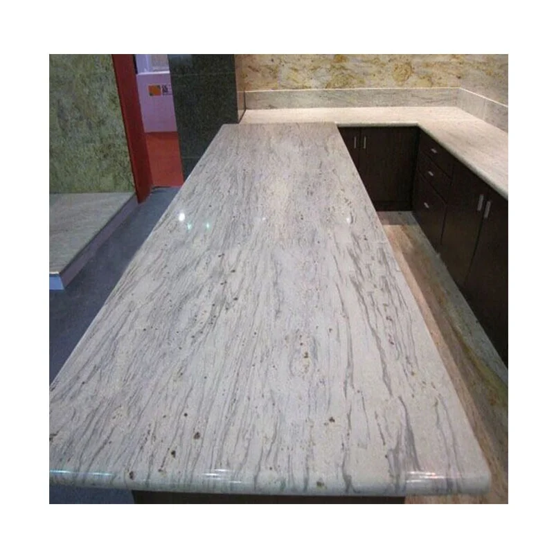New Chinese Design Kashmir White Granite Tiles Honed Surface Finish Indoor Decoration Kitchen Countertop Using