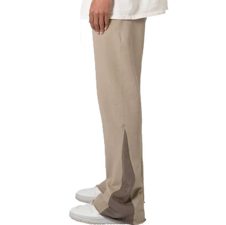 Luxury 100 Cotton Custom Flared Sweatpants Loose Men Flared Jogger