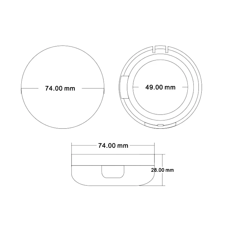Free Sample BB CC Air Cushion Casing for Liquid Foundation Cushion Foundation Packaging With Mirror Compact Powder Case