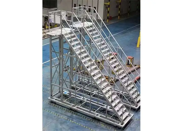 Custom Industrial Aluminum Profile 6000 Series for Stairs and Platform with Bending Cutting Welding Processing Services factory