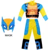 Wolverine - Top, Pants, and Glowing Mask