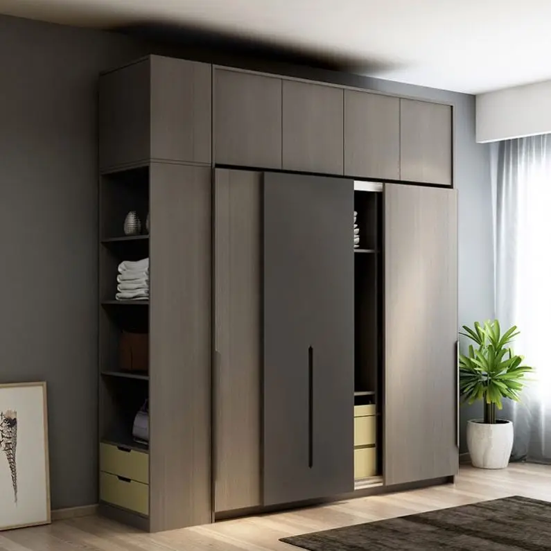 Modern Wardrobe Saving Space Corner Wardrobe Bedroom Furniture Wardrobe ...