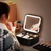 large size-elegant black-full screen mirror+led light ring