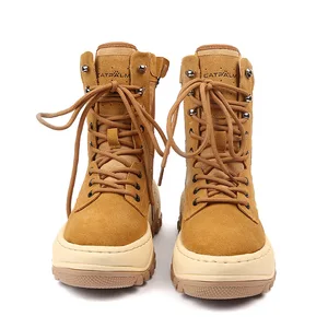 NLD-03-06 Wholesales Durable Leather Tactical Boots for Men  Men Leather Country Work Boots