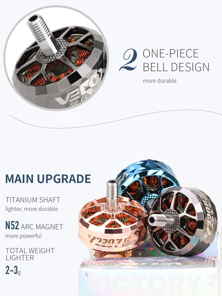 T-MOTOR V2207.5 Mini Electric Drone Motor for Racing Drones