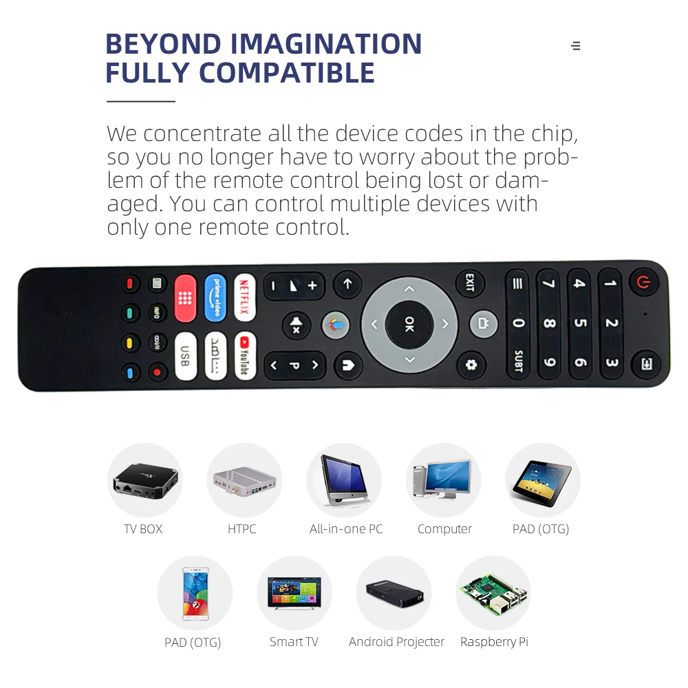 Factory OEM ODM Voice Remote Control for TCL Chiq Smart TV L32H7G L32H8CG L40H7G U43H7C Support Customization