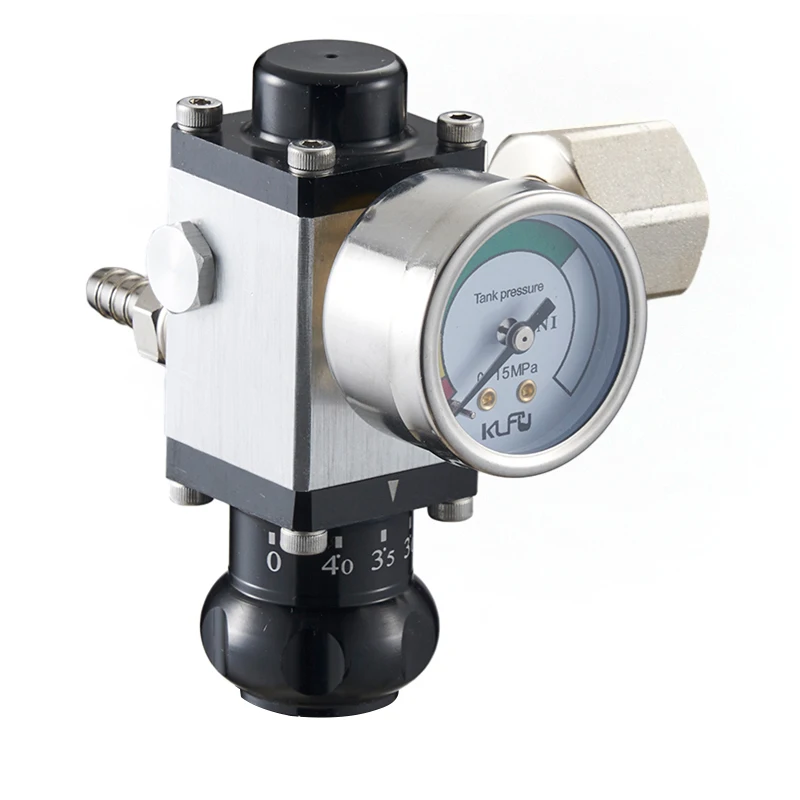 Primary Regulator Co2 Japanese Aluminum Regulator Stable Output Pressure Dual Stage Mini Regulator