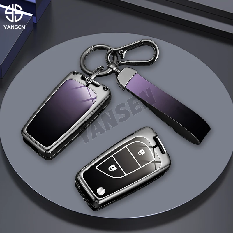 2025 Car Key Case Protector Key Cover Shell Fob for Toyota Hilux Corolla Avensis Prado Fortuner RAV4 CHR