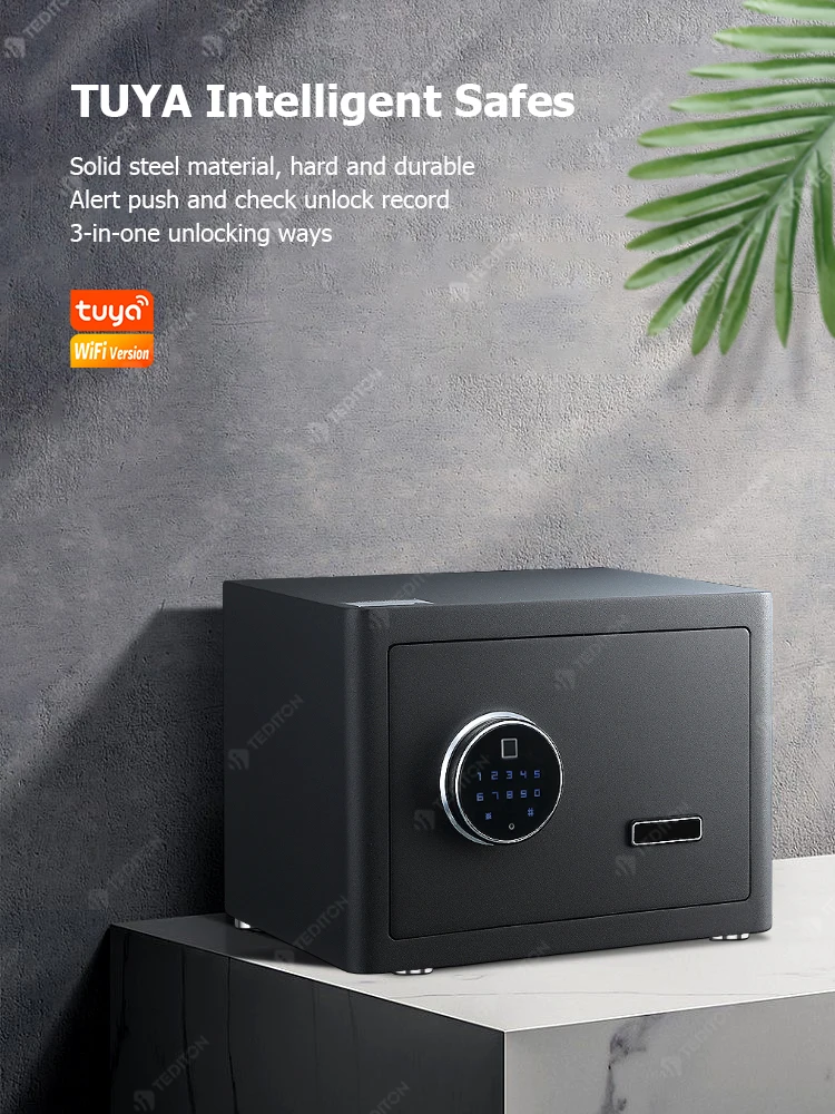 Safe Box For Money Fireproof And Fingerprint Combination Safe Key Lock