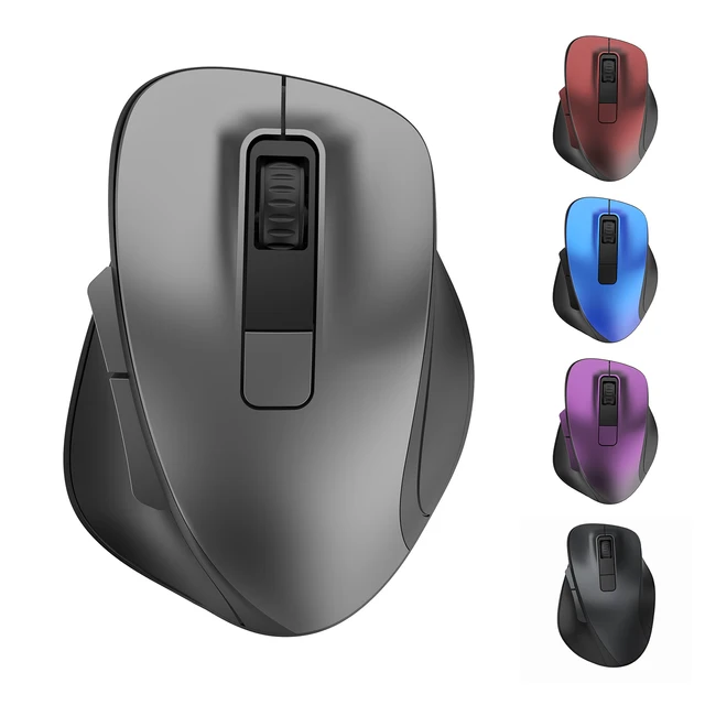2.4 G + BT1+ BT2 Bluetooth Triple Mode Rechargeable Mice 6D Computer Office Mouse PC Laptop Ergonomic Wireless Mouse