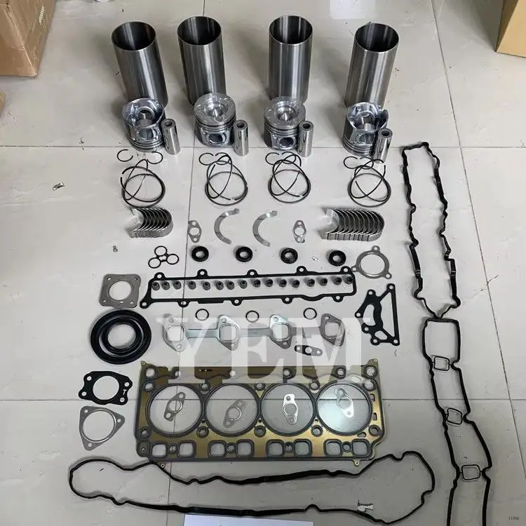 Overhaul Kit With Cylinder Bearings Piston Rings Liner Gasket Kit Fit for Doosan D24 Tractor Excavator Spare Parts