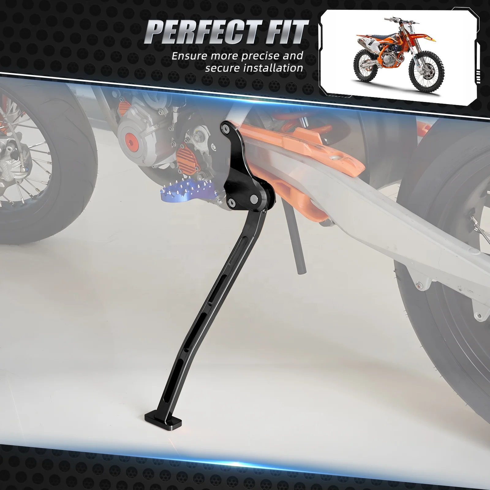 NICECNC Side Kick Stand & Spring – Fits KTM XC/EXC/XCF 2008-2016