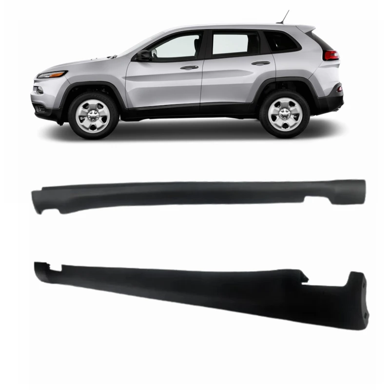 OE style wholesale auto parts side skirt rocker molding side panel for Jeep Cherokee 2014 2015 2016 2017 2018-2022