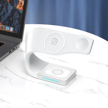 15W Fast Wireless Charging Multi-Functional Folding Portable Magnetic Suction Earphone for Apple and Samsung-Wireless Charger