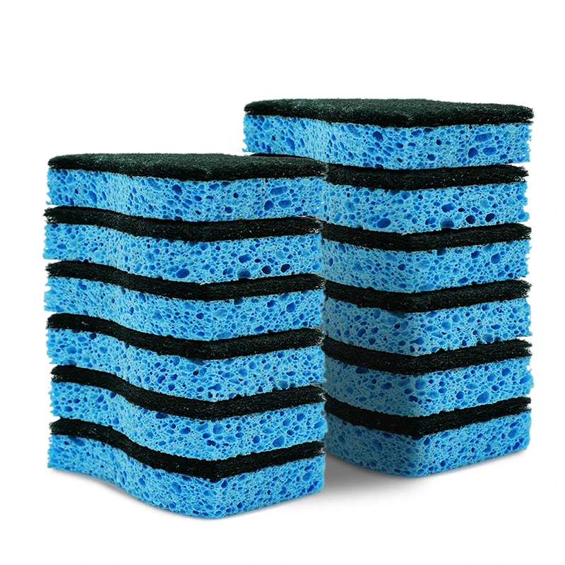 BOOMJOY 12 шт. губка для мытья кухонных блюд снабжающая подушечка скраб без царапин губки посуды и