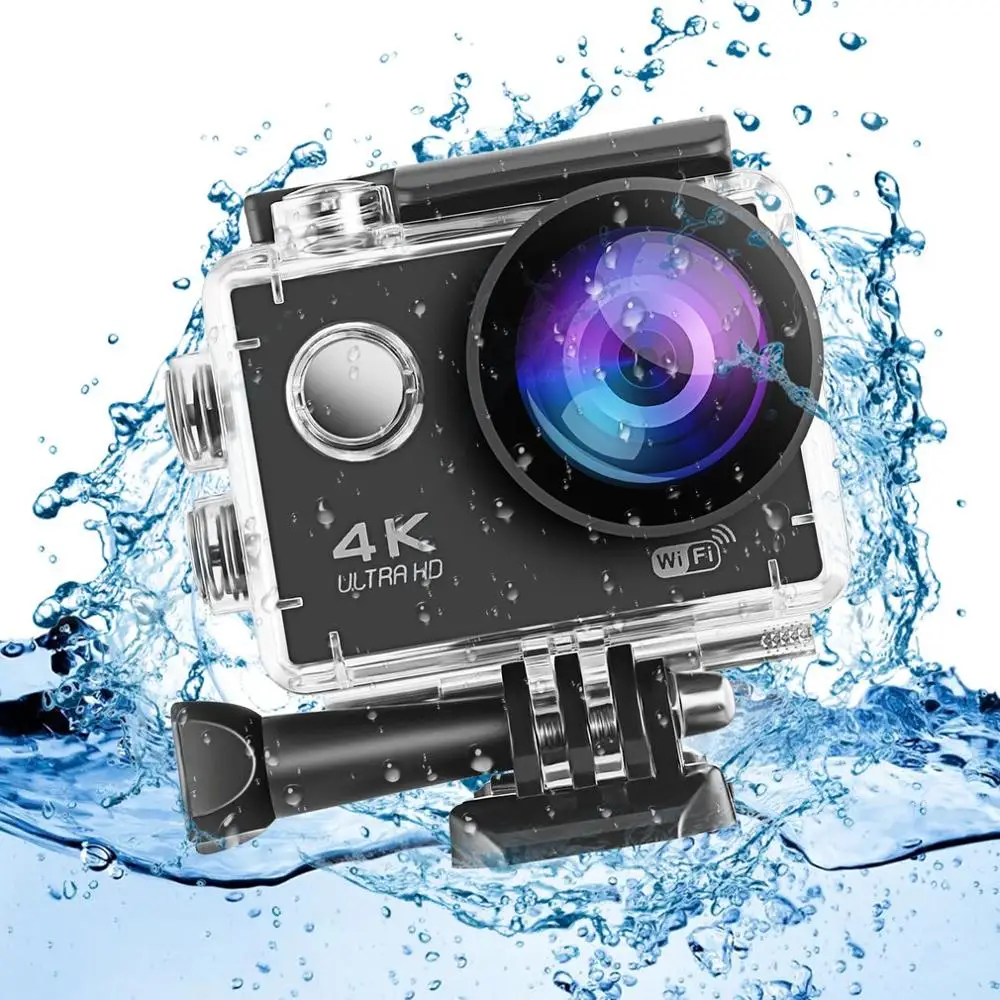 HV500 Waterproof 30m Sport Camera Full HD 1080P 2.0 Inch LCD Display 120 Degree Wide Angle Lens Sport Recorder Car Camera with Outdoor Accessories Action Camera