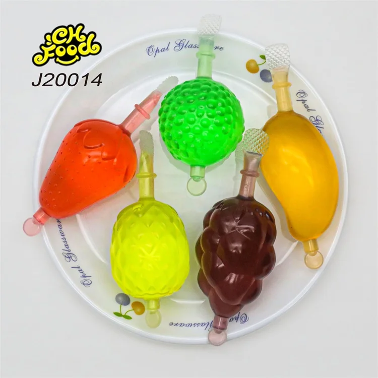 Custom China 24pcs Fruit Shape Jelly Pudding Wholesale Mango Grape Apple Pineapple Strawberry Jelly Candy Supplier