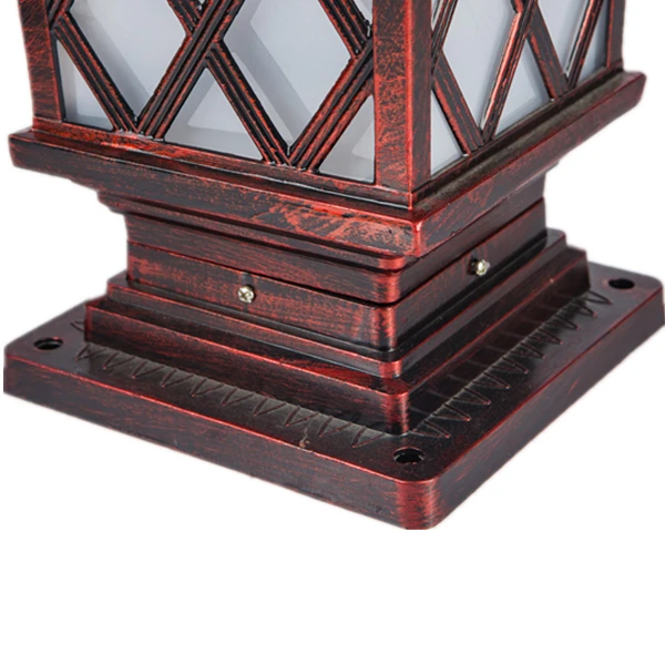 Classic lamp flood Unique Popular led outdoor garden fence decoration post solar pillar gate lights for homes