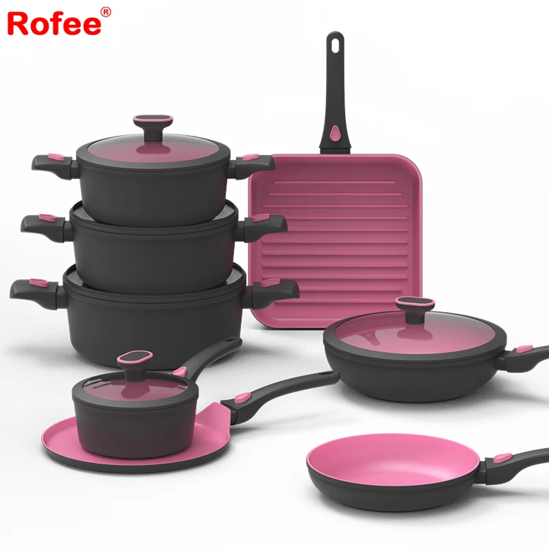 China Cookware Manufacturer Nonstick Fry Pans Casserole Pots Set with Removable  Handle - China Cookware Set and Cookware price