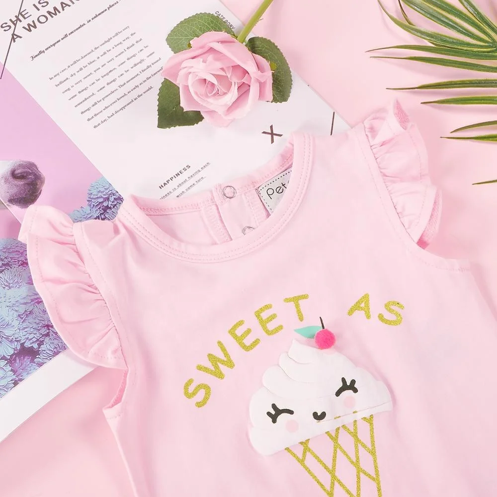 Детская одежда Petelulu из органического хлопка baju, детская Милая одежда, комбинезон для маленьких девочек