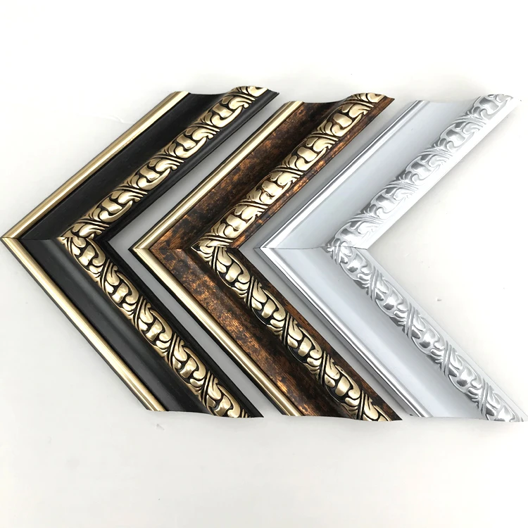 Wholesale Triangle Colors PS Photo Frame Moulding Picture Frame Moulding Manufacturer Free Customized Plastic Frame 1000 Meters