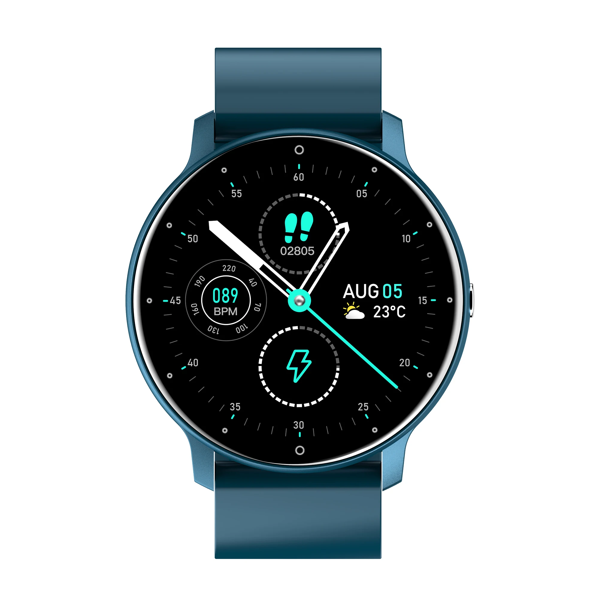 ZL02D Digital Round SmartWatch Heart Rate Sleep Reloj Inteligente Waterproof Android Bracelet Smart Watch