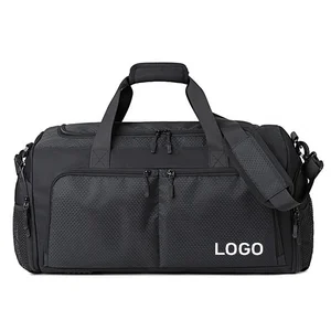 Wholesale Custom logo Travel Weekender Duffel Bag with Shoes Compartment Unisex Sport Gym Bag with Wet Pocket and Bottle Pocket