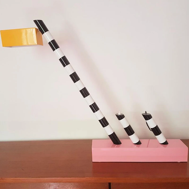 Memphis Zebra Pattern Creative Table Lamp Living Room Restaurant Children's Room Model Room Customized Table Lamp