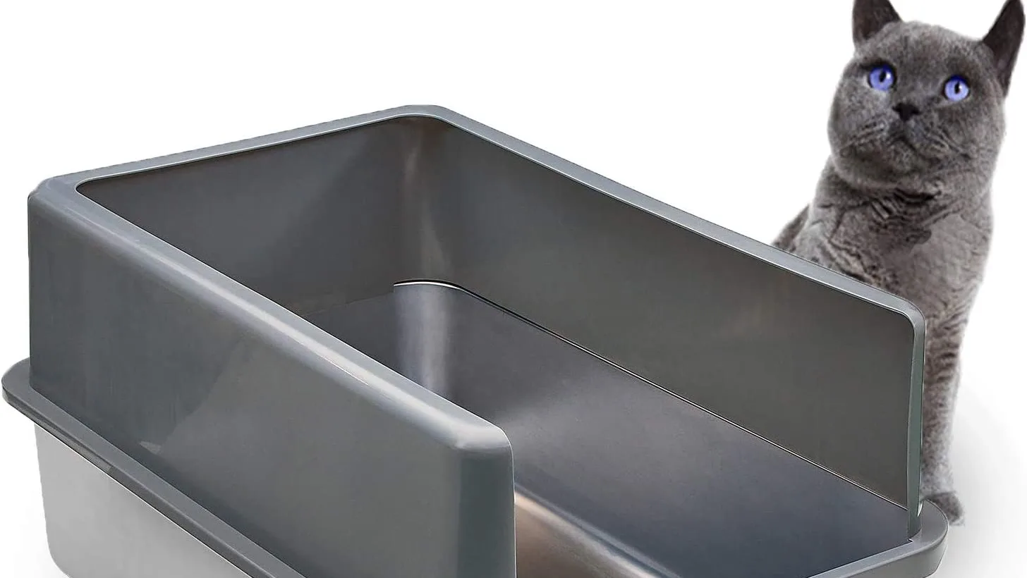 Stainless Steel Cat Xl Litter Box Never Absorbs Odor,Stains,Or Rusts