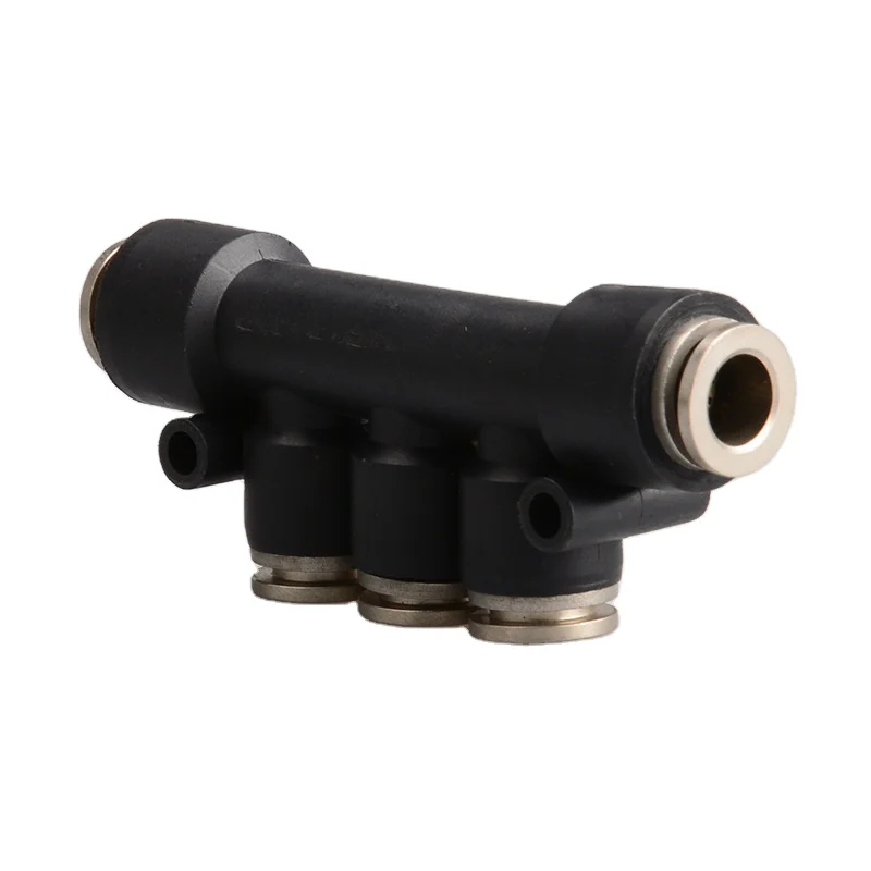 Pneumatic Connector 5 Way Cross air Hose Quick Connector Plastic Pneumatic Fittings