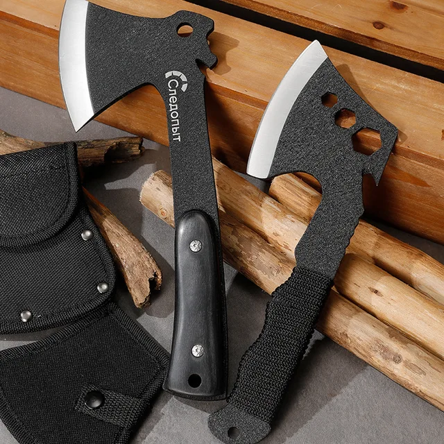 Industrial Grade Outdoor Small Axe Multifunctional Portable Wood-Splitting Tool Wooden for Camping Tactical Cardigan Axe Chopper