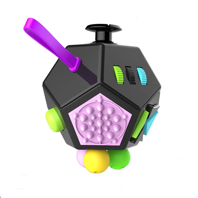 Оптовая продажа с фабрики по низкой цене 12 Сторон, игрушка для снятия стресса в беспокойная игрушка для декомпрессии Непоседа куб игрушка