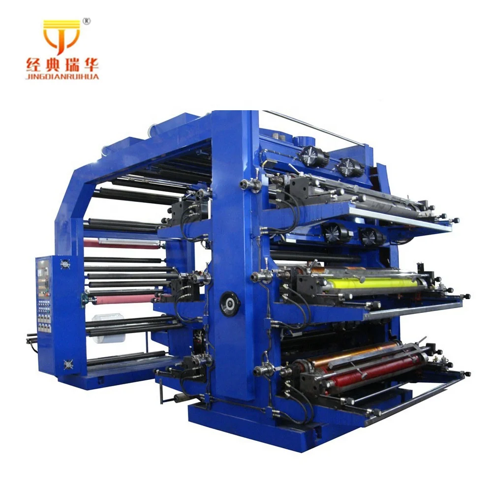 GYT New Condition 6-Color Automatic Flex Printing Machine Letterpress Plate Type for PP Woven Sack & Paper Label
