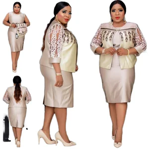 Customize African Women Plus Size Summer Solid Bodycon Casual Elegant Office Party Dresses Anti-Static