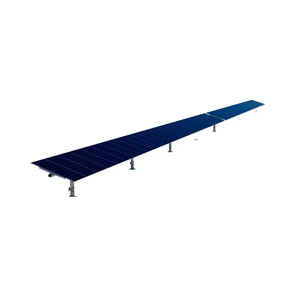Manufacturer Stock Available Heavy Single Axis Solar Panel Tracking Mount System Steel Structure with Cutting Processing Service